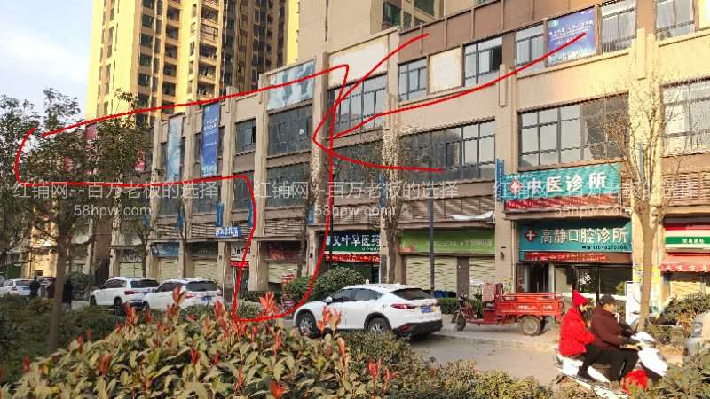 西影路海伦国际589平住宅密集区旺铺出租
