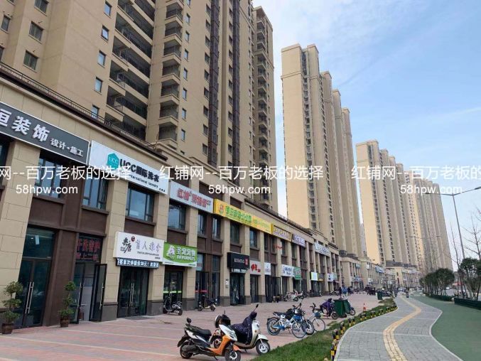 灞桥区韩森东路万人社区龙湖香醍95平临街门面出租